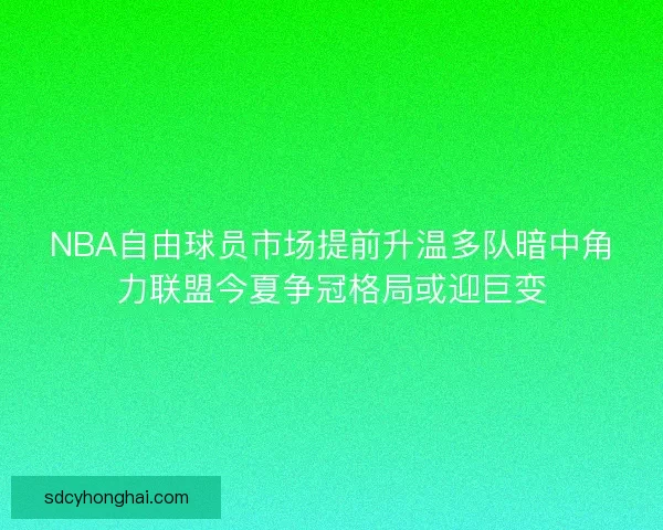 NBA自由球员市场提前升温多队暗中角力联盟今夏争冠格局或迎巨变
